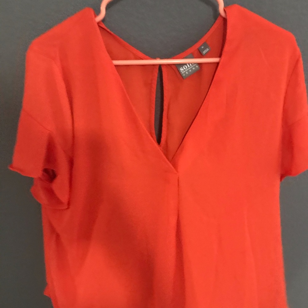Orange blouse
